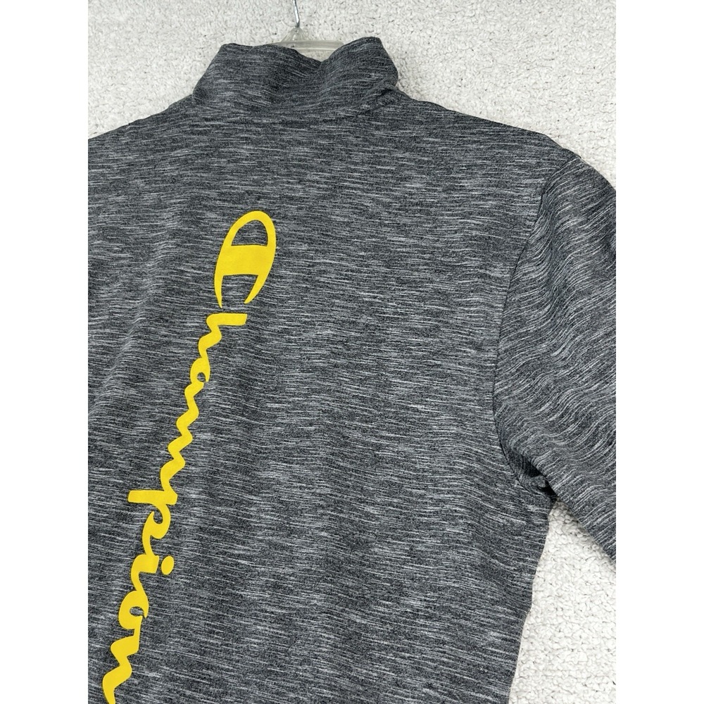 Champion Shirt Mens M Premier Lacrosse League PLL Quarter Zip Gray Long Sleeve - Picture 8 of 16